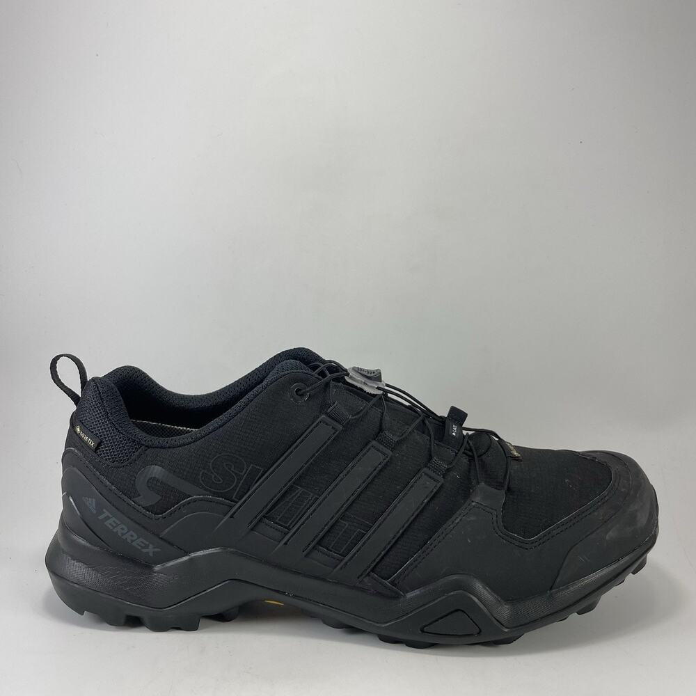 Adidas Terrex Swift R2 GTX Mens Size 13 Triple Black Gore-Tex Hiking Shoes